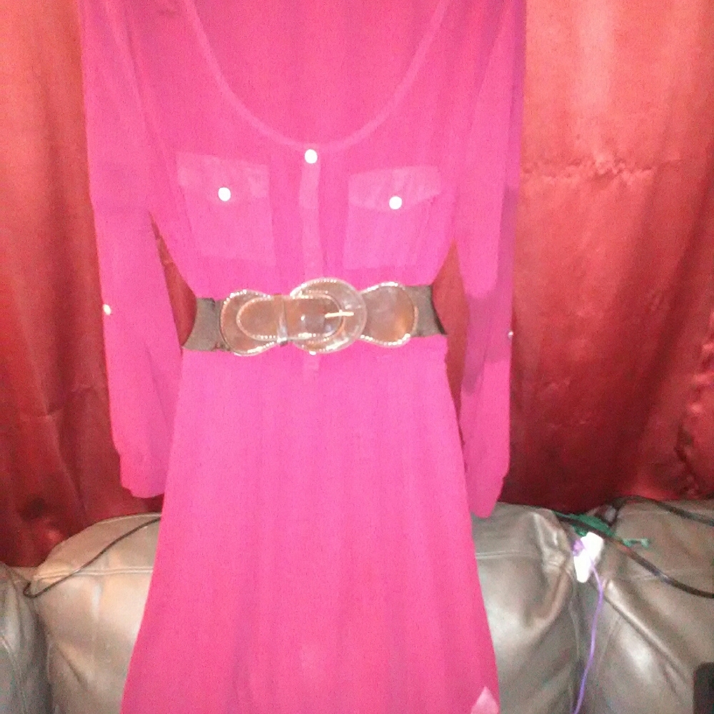 Long sleeve thin dress